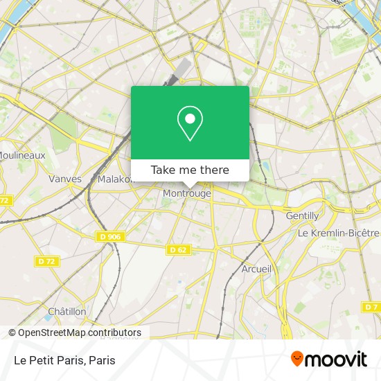 Le Petit Paris map