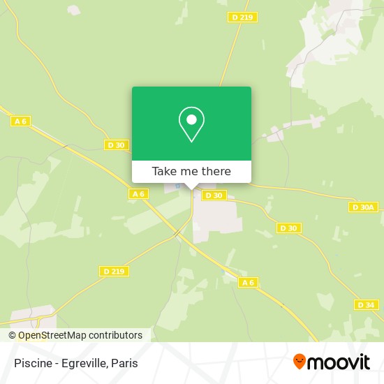 Piscine - Egreville map