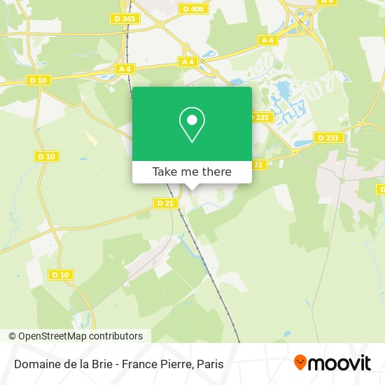 Domaine de la Brie - France Pierre map