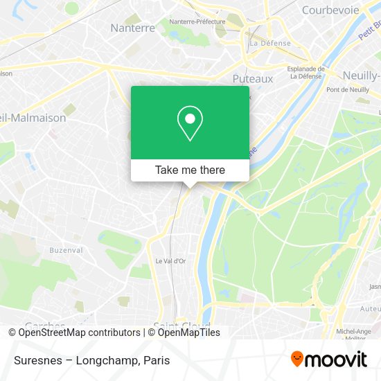 Suresnes – Longchamp map