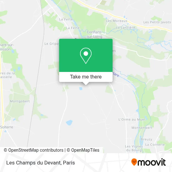 Les Champs du Devant map