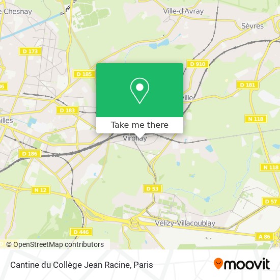 Cantine du Collège Jean Racine map