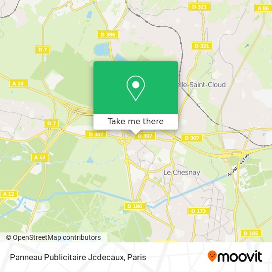 Mapa Panneau Publicitaire Jcdecaux