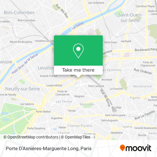 Mapa Porte D'Asnières-Marguerite Long