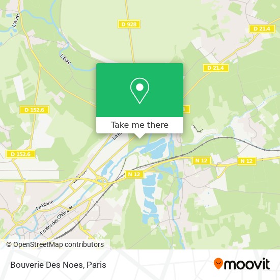 Mapa Bouverie Des Noes