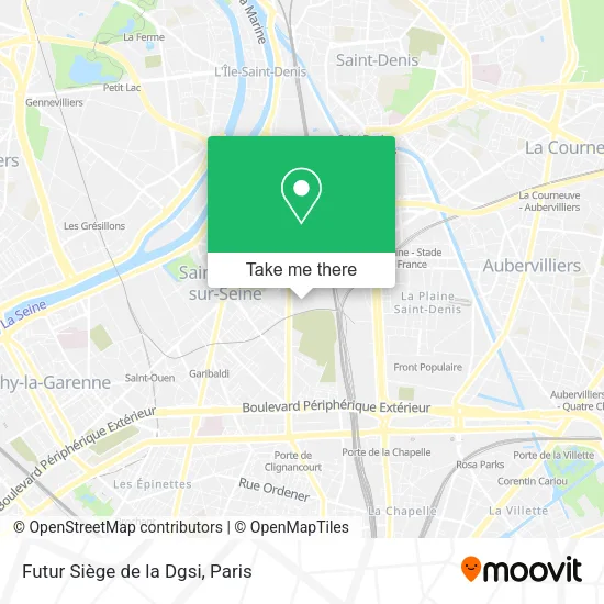 Futur Siège de la Dgsi map