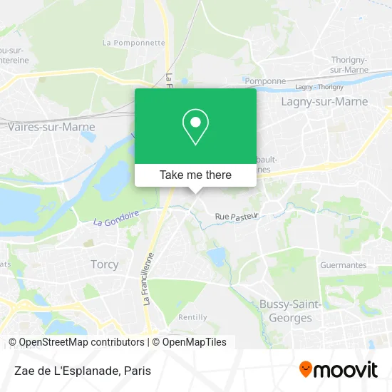 Zae de L'Esplanade map