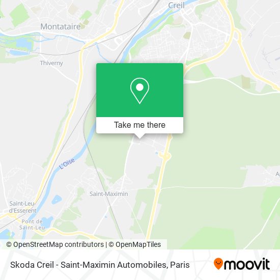 Skoda Creil - Saint-Maximin Automobiles map