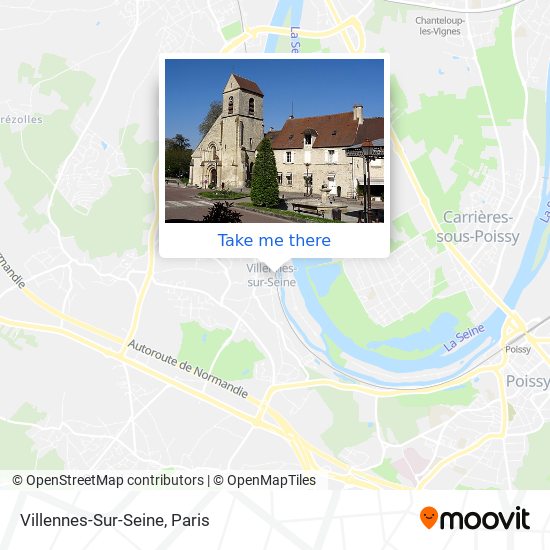 Mapa Villennes-Sur-Seine