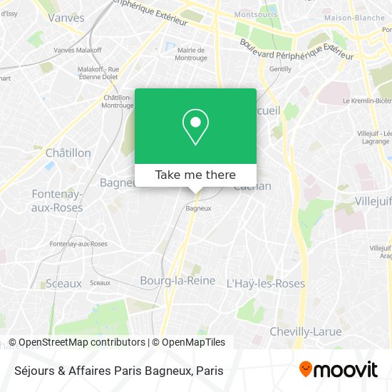 Mapa Séjours & Affaires Paris Bagneux