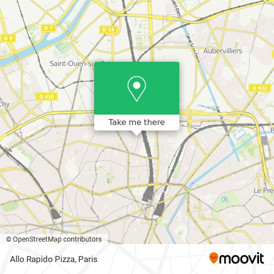 Allo Rapido Pizza map