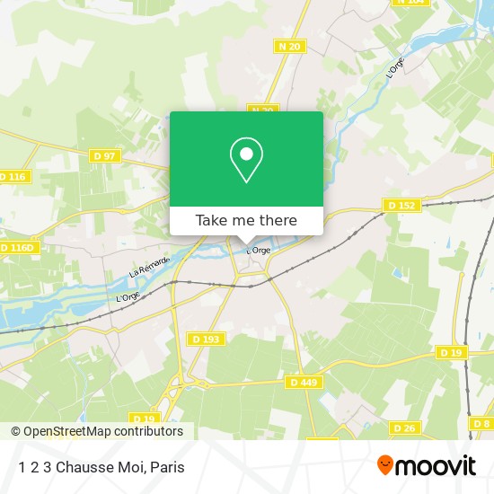 1 2 3 Chausse Moi map