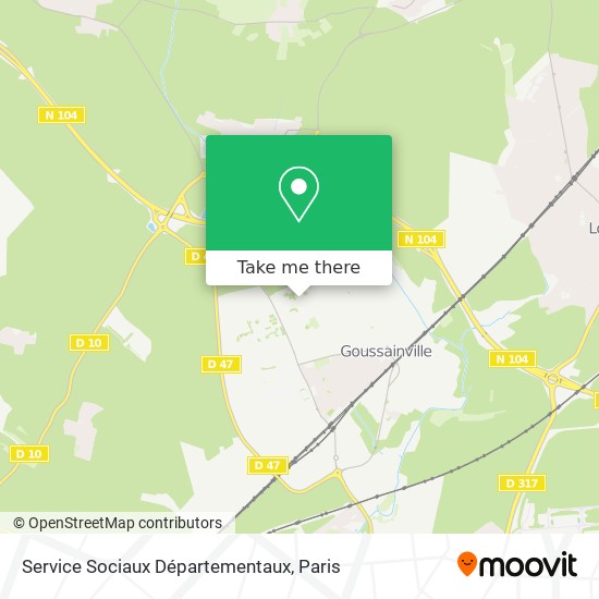 Mapa Service Sociaux Départementaux