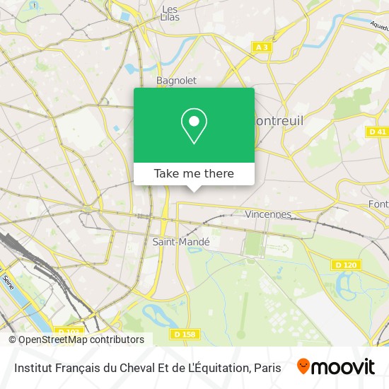 Institut Français du Cheval Et de L'Équitation map