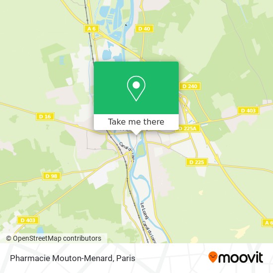 Pharmacie Mouton-Menard map