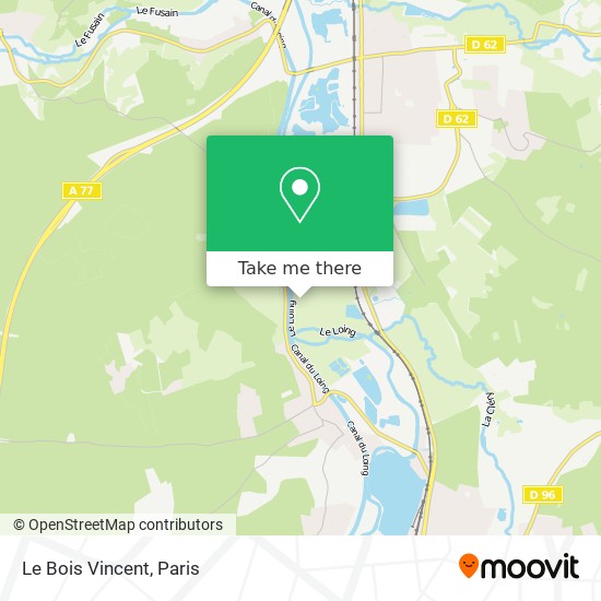 Mapa Le Bois Vincent