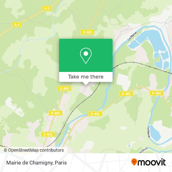 Mapa Mairie de Chamigny