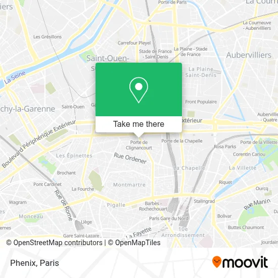 Phenix map