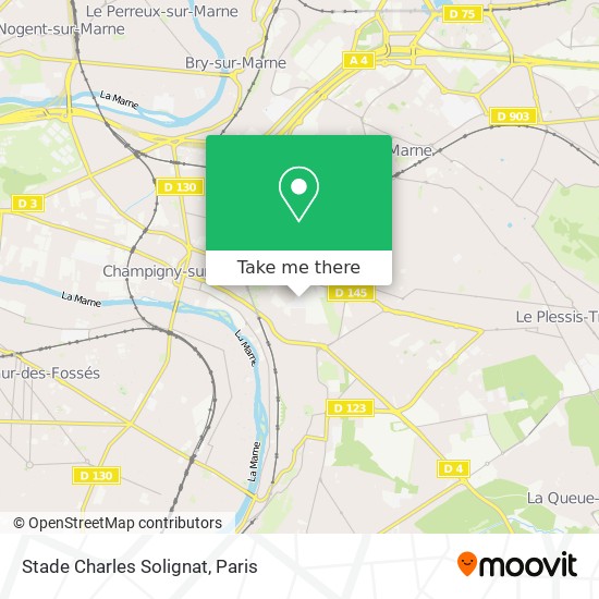 Stade Charles Solignat map