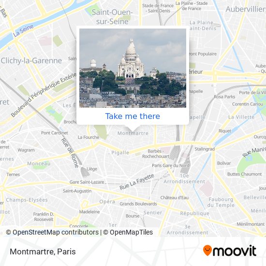 Mapa Montmartre