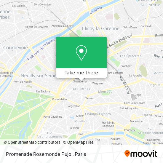 Promenade Rosemonde Pujol map