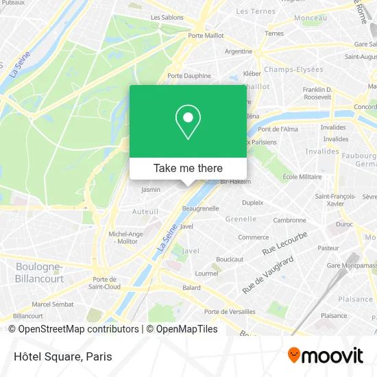 Hôtel Square map
