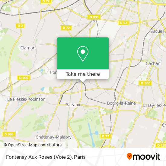 Fontenay-Aux-Roses (Voie 2) map