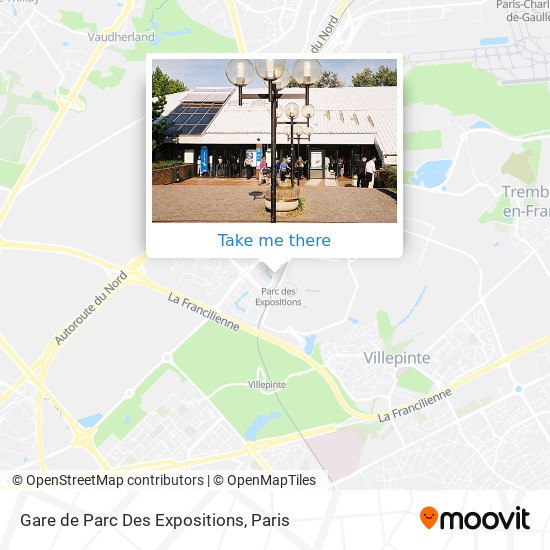Gare de Parc Des Expositions map