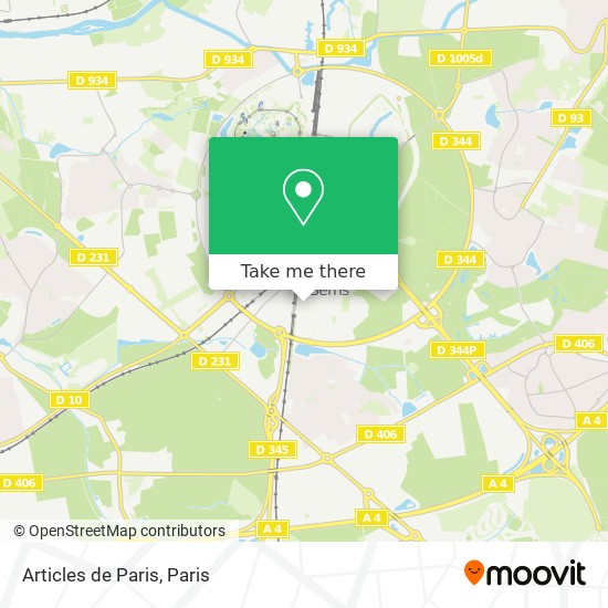 Articles de Paris map