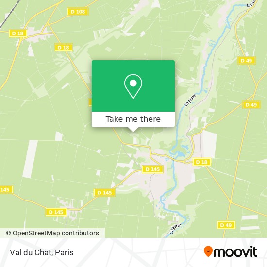 Mapa Val du Chat