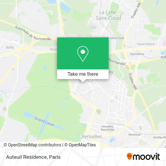 Résidence Auteuil map