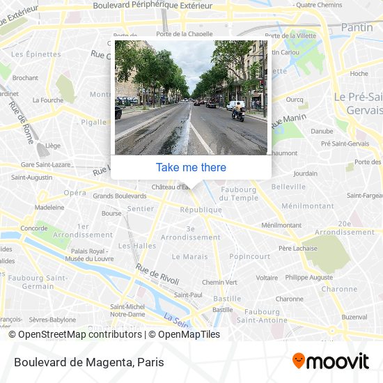 Boulevard de Magenta map