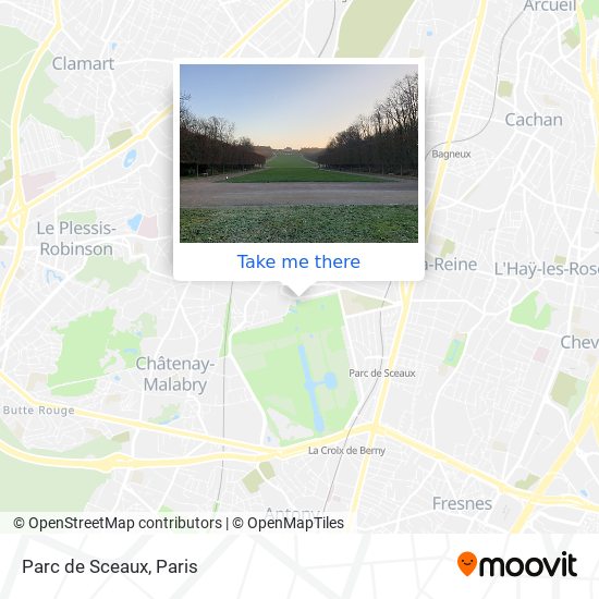 Mapa Parc de Sceaux