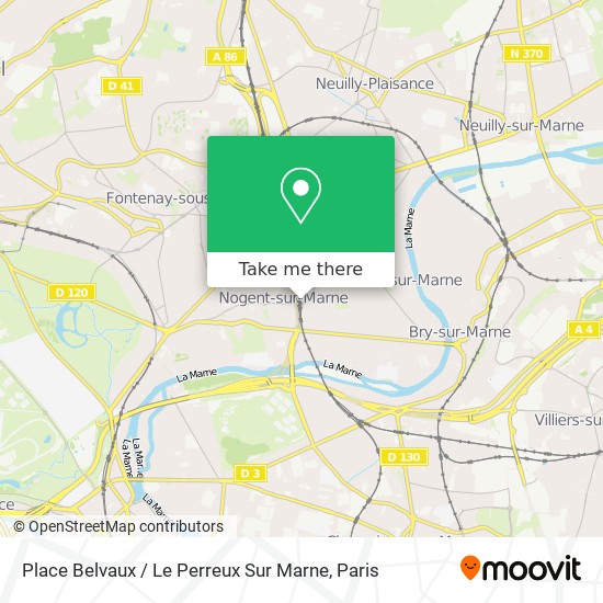 Place Belvaux / Le Perreux Sur Marne map