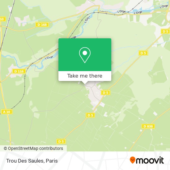 Mapa Trou Des Saules