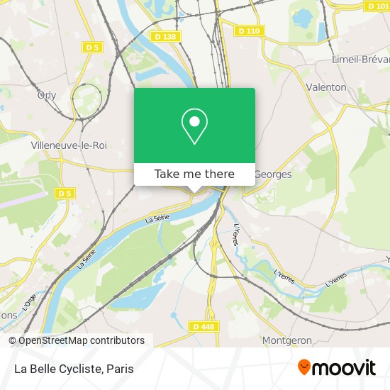 Mapa La Belle Cycliste