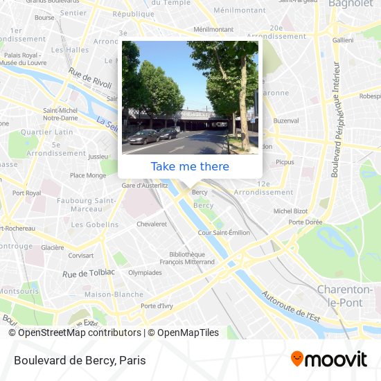 Mapa Boulevard de Bercy