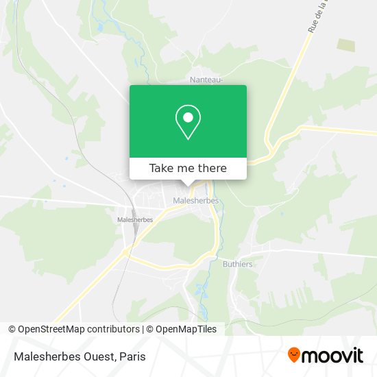 Malesherbes Ouest map