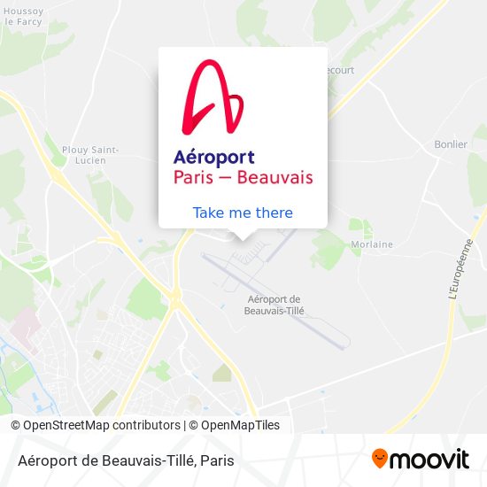 Aéroport de Beauvais-Tillé map