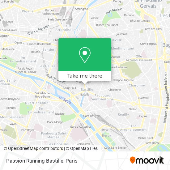 Passion Running Bastille map
