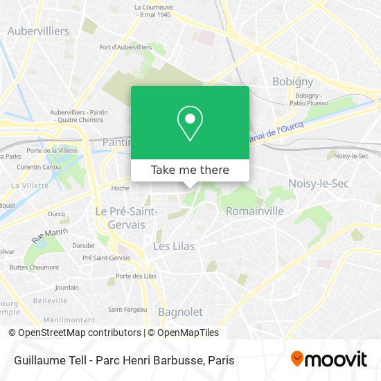 Guillaume Tell - Parc Henri Barbusse map