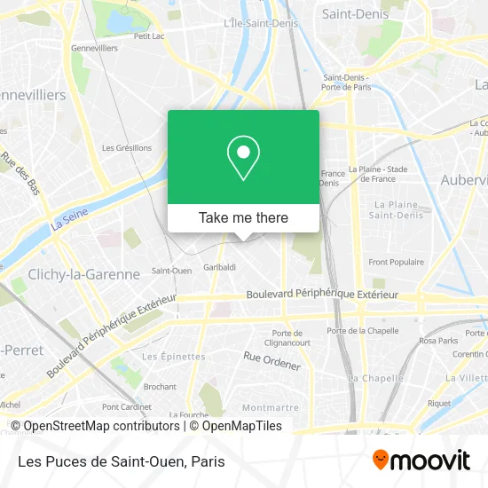 Les Puces de Saint-Ouen map