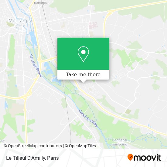 Mapa Le Tilleul D'Amilly