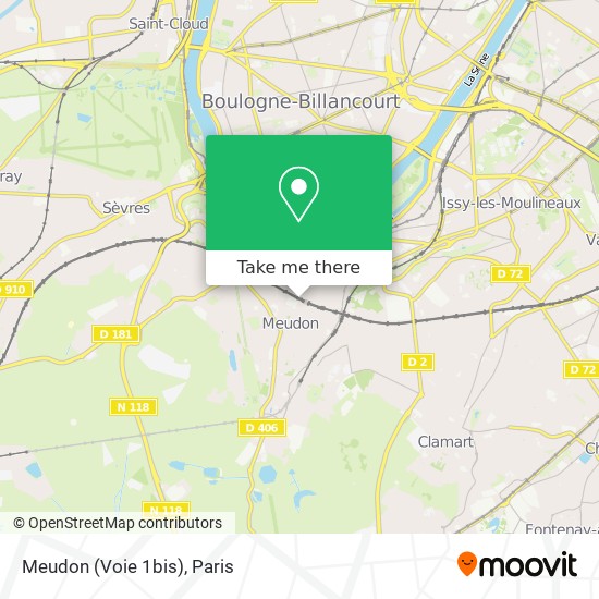 Meudon (Voie 1bis) map