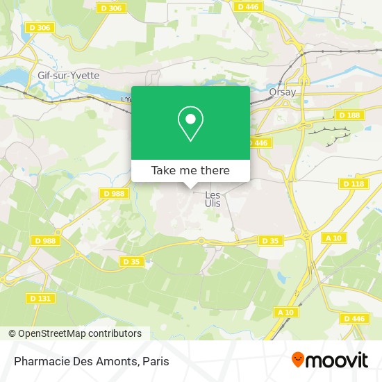 Pharmacie Des Amonts map
