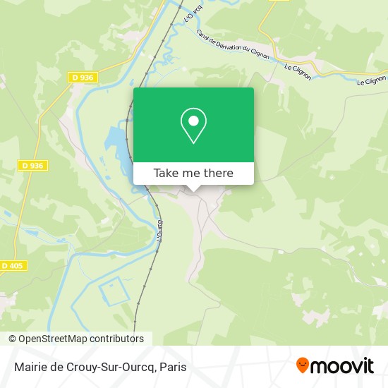 Mapa Mairie de Crouy-Sur-Ourcq