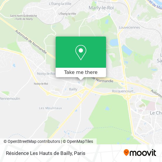Résidence Les Hauts de Bailly map