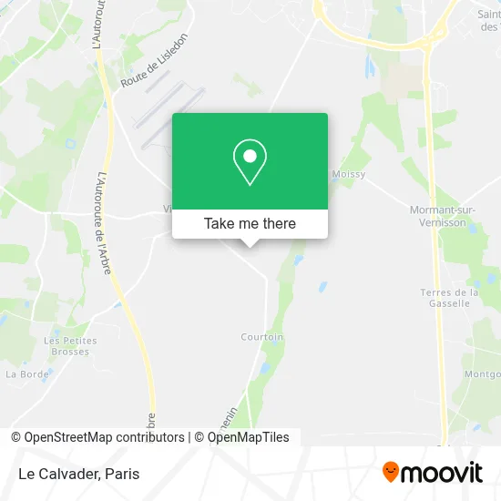 Le Calvader map