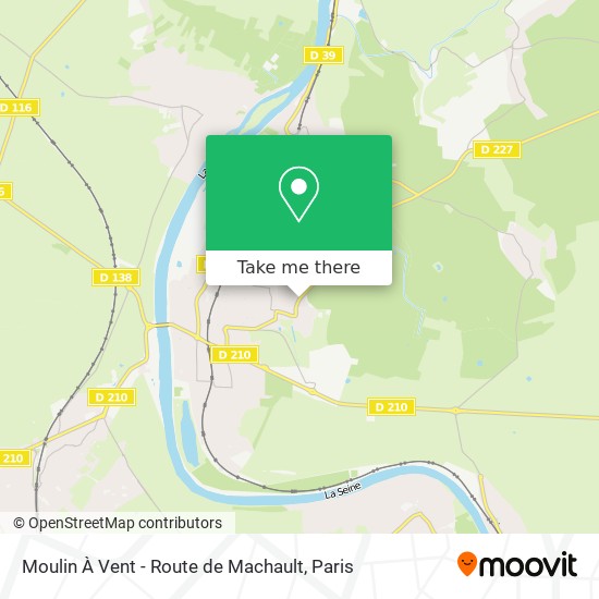 Moulin À Vent - Route de Machault map