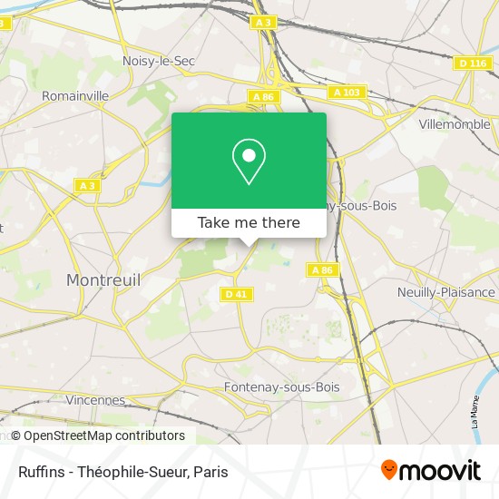 Ruffins - Théophile-Sueur map
